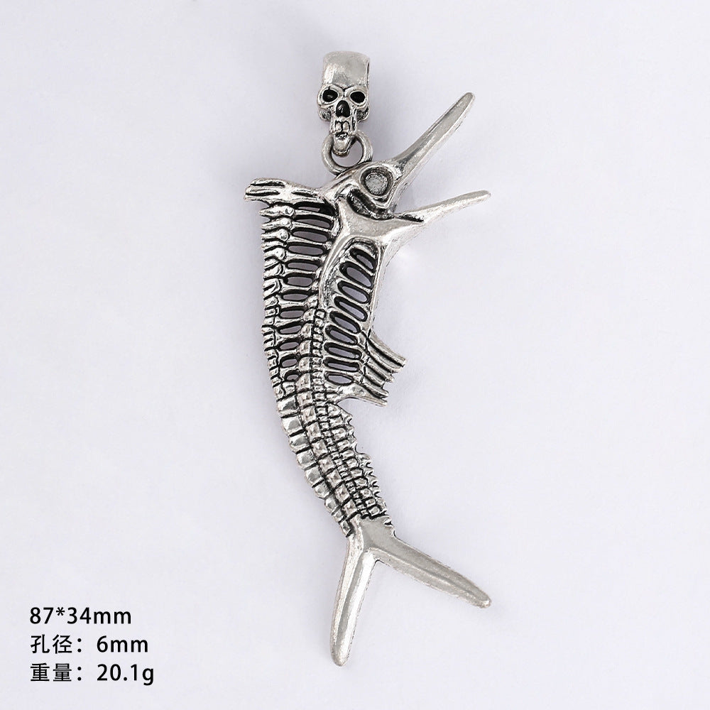 Wholesale 20pcs Gothic style dark punk love DIY necklace pendant